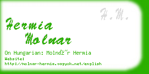 hermia molnar business card